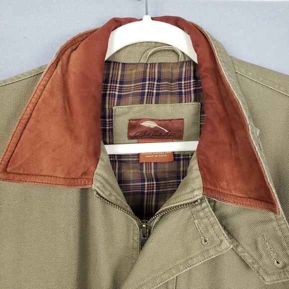 Bob Timberlake Men's Size XL Cotton Chore Jacket Beige Utility Barn Coat Cowboy - Picture 4 of 11